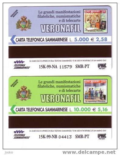 SAN MARINO - ROMEO & JULLIET - Amphithéâtre - Palace - Palais - Chateau - Stamp Verona - GREAT EVENS - MINT & RARE Cards - Saint-Marin