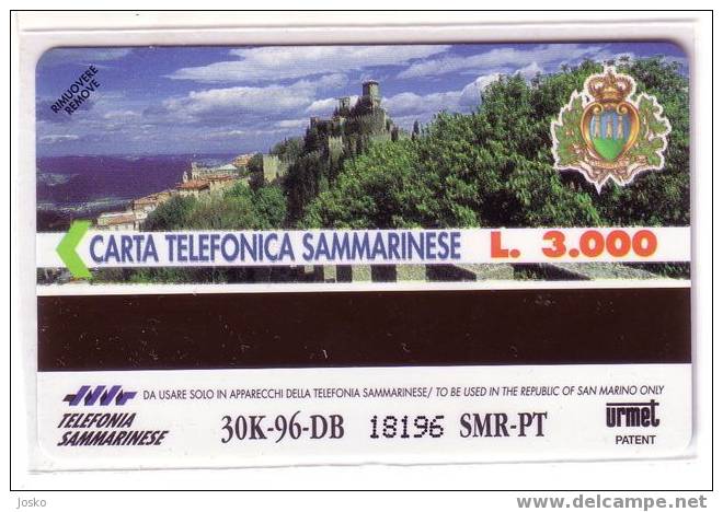 SAN MARINO  - Zodiac - Horoscope - Zodiaque - Zodiacs - Zodiaques -horoscopes- Castle Chateau RARE & MINT Card  ACQUARIO - San Marino