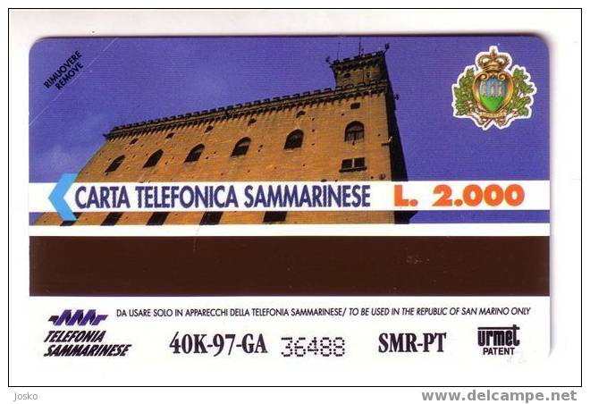 SAN MARINO - Zodiac - Horoscope - Zodiaque - Zodiacs -zodiaques- Castle  Chateau - Palais Palace RARE & MINT Card ARIETE - Sternzeichen