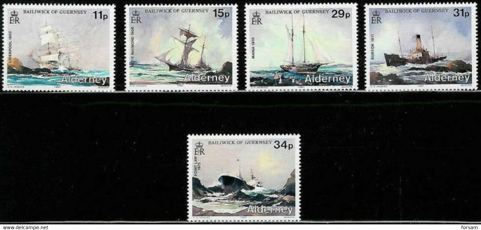 ALDERNEY..1987..Michel # 32-36...MNH. - Alderney