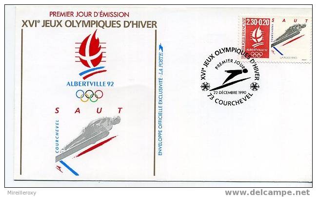 JEUX OLYMPIQUES HIVER / SAUT / COURCHEVEL 1990 - Winter (Varia)