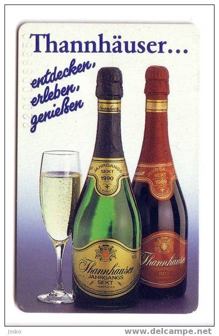 CHAMPAGNE ( Germany Rare Card ) - Champán - Champagner - Sekt - Schaumwein - Wine - Vin - THANNHAUSER 8.700 Ex Only - Alimentation