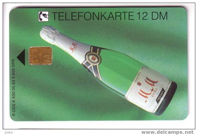 CHAMPAGNE ( Germany  Rare Card ) - Champán - Champagner - Sekt - Schaumwein - Wine - Vin - MM Extra  3.400 Ex Only - Lebensmittel