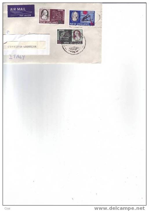 NUOVA ZELANDA 1969 - Yvert 493/5 - Storia Postale