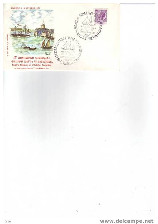 ITALIA 1971 - Annullo Speciale Illustrato - Veliero - Marittimi