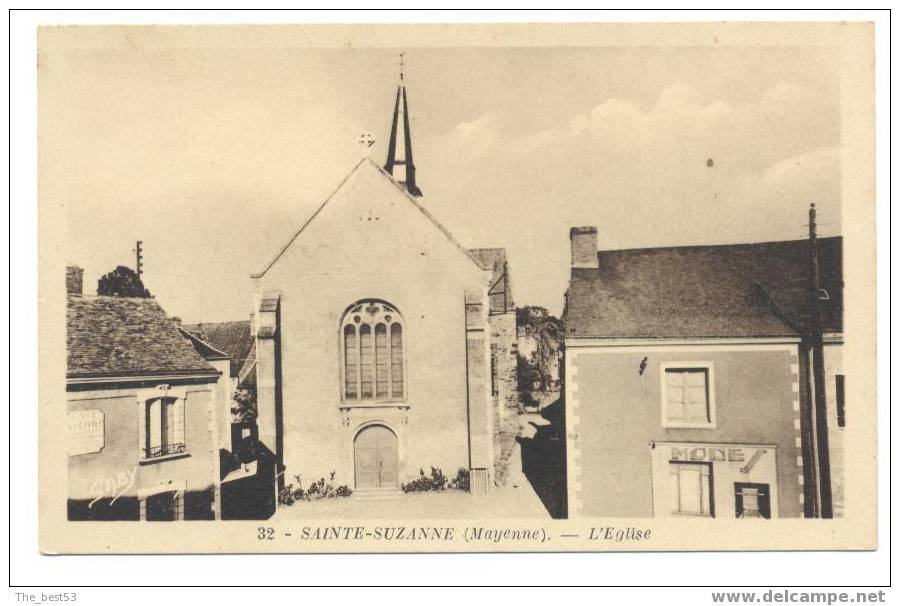 32   Sainte Suzanne     L'Eglise - Sainte Suzanne