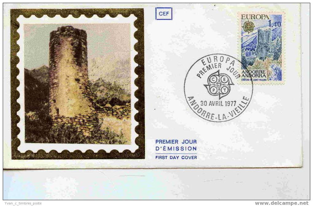 ANDORRE  FIST DAY COVER  ENVELOPPE PREMIER JOUR  EUROPA - FDC