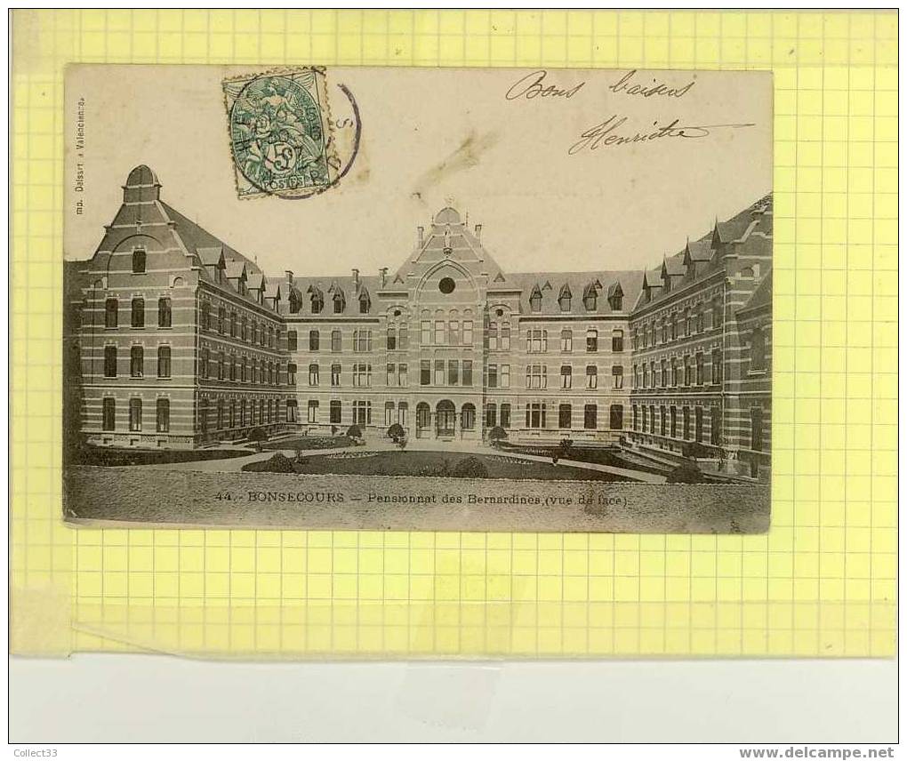 Belgique - Bonsecours - Pensionnat Des Bernardines - CPA Précurseur ***1907*** - Ed Dalsart N° 44 - Péruwelz