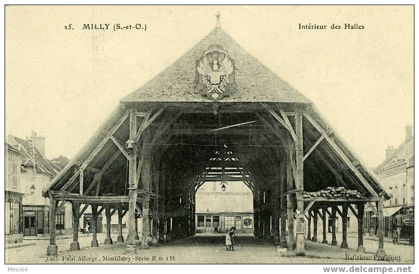 D . 91.  MILLY .  INTERIEUR  DES HALLES - Milly La Foret