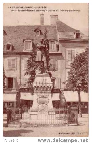 CPA.   MONTBELIARD.    Statue De Denfert-Rochereau. - Montbéliard
