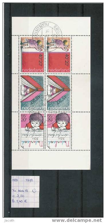 Nederland 1978 - YT Blok 19 (gest./obl./used) - Bloques