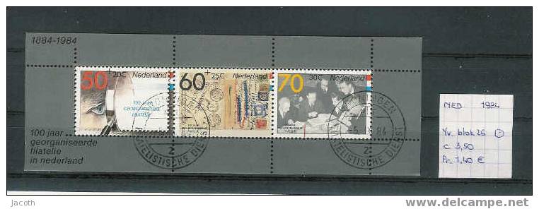 Nederland 1984 - YT Blok 26 (gest./obl./used) - Blocks & Sheetlets