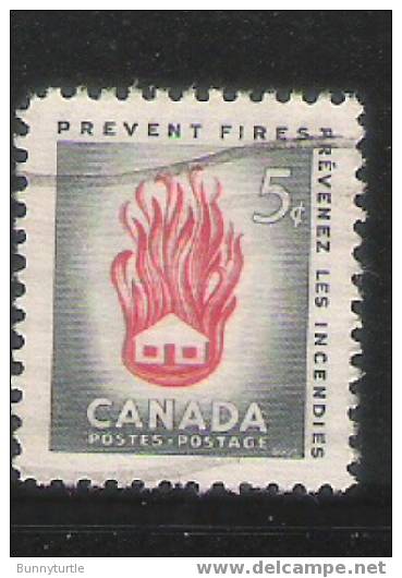 Canada 1956 Emphasize The Needless Waste Caused By Preventable Fires Used - Oblitérés