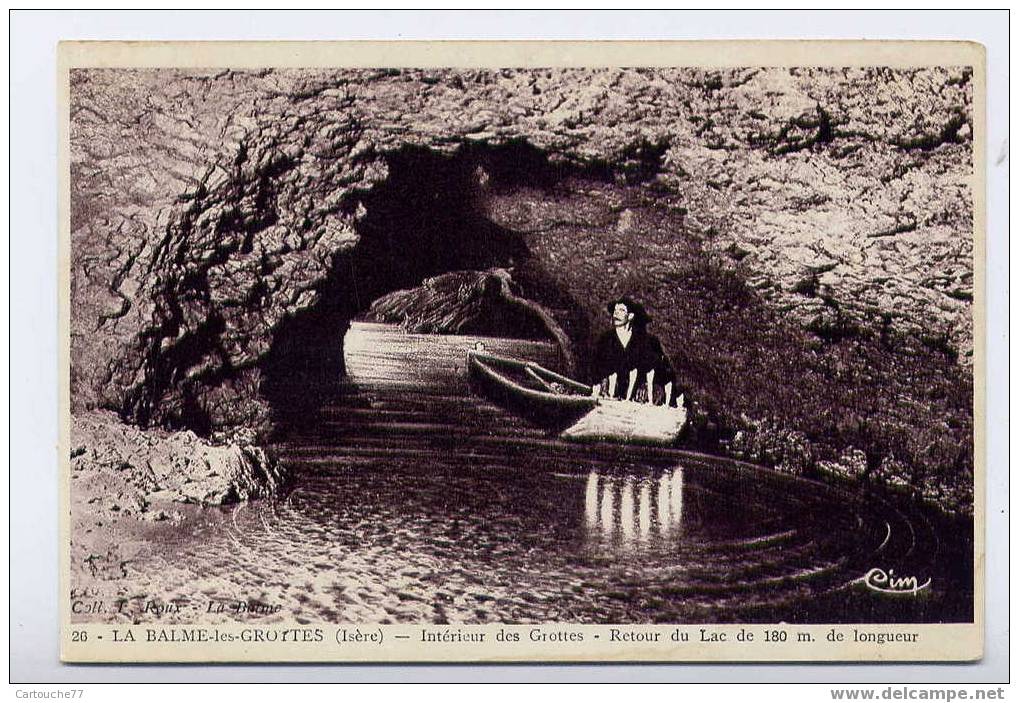 J20 - Grottes De La Balme - Intérieur Des Grottes - Retour Du Lac De 180 Mètres De Longueur - La Balme-les-Grottes