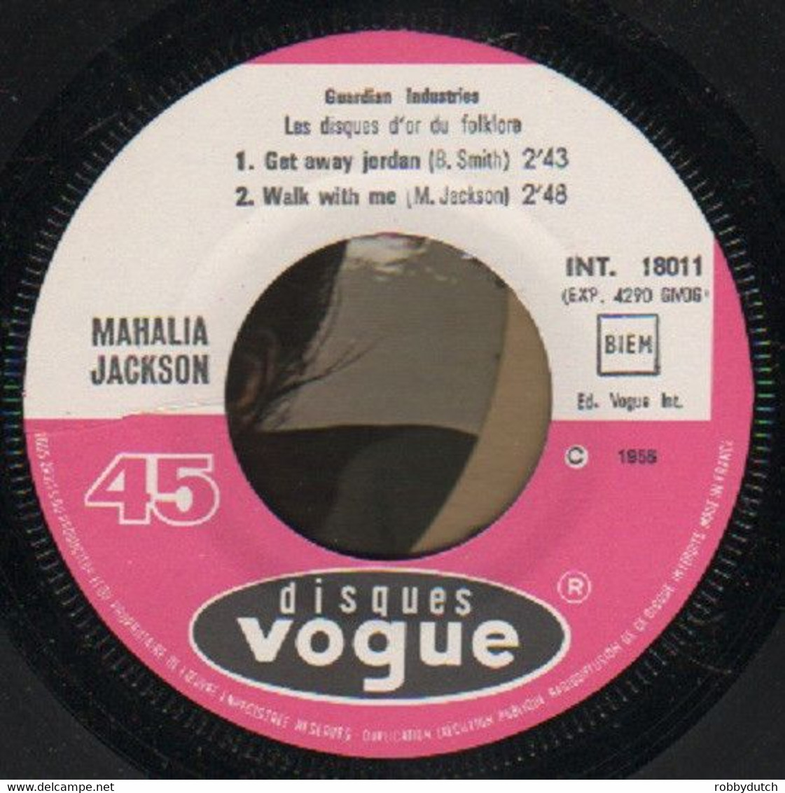 * 7" EP * MAHALIA JACKSON - IN THE UPPER ROOM (1965 Ex!!!) - Chants Gospels Et Religieux