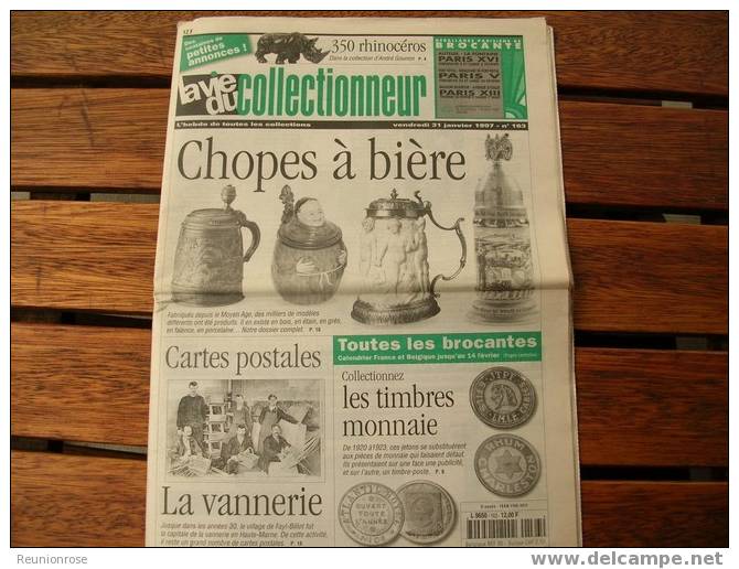 La Vie Du Collectionneur N°163  Les Chopes à Bière (voir Le Scan) - Verzamelaars
