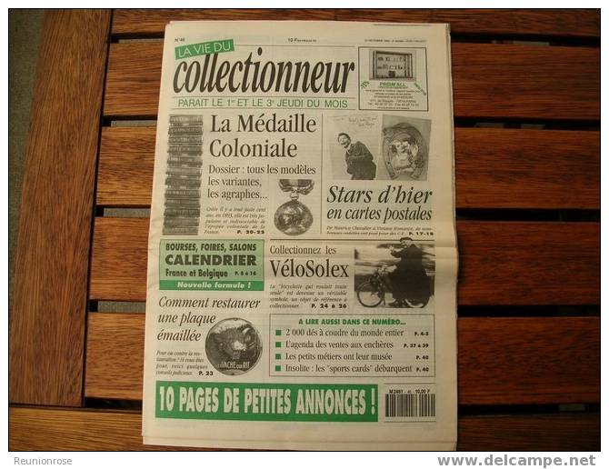 La Vie Du Collectionneur N°46 Les Médailles Coloniales (voir Le Scan) - Collectors