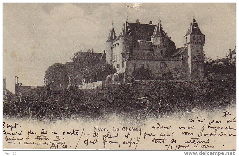 SUISSE  NYON Le Château - Nyon