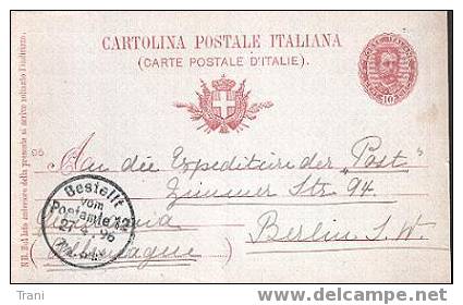 CARTOLINA POSTALE DEL REGNO - Anno 1896 - Entiers Postaux