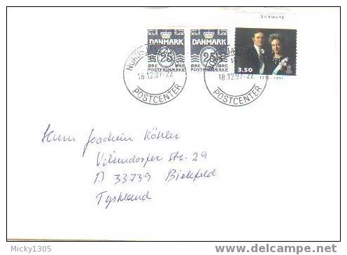 Dänemark / Danmark - Umschlag Echt Gelaufen / Cover Used (Y160) - Briefe U. Dokumente