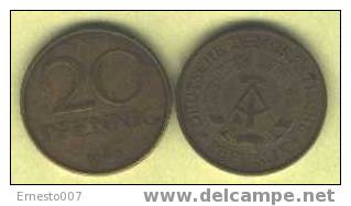 "DDR"- 20 Pfennig - 1973 A - Gebraucht/used - 20 Pfennig