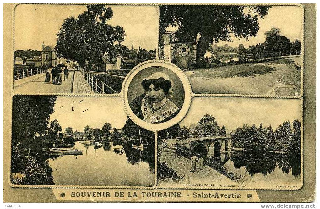 SAINT AVERTIN SOUVENIR DE LA TOURAINE (1907) - Saint-Avertin