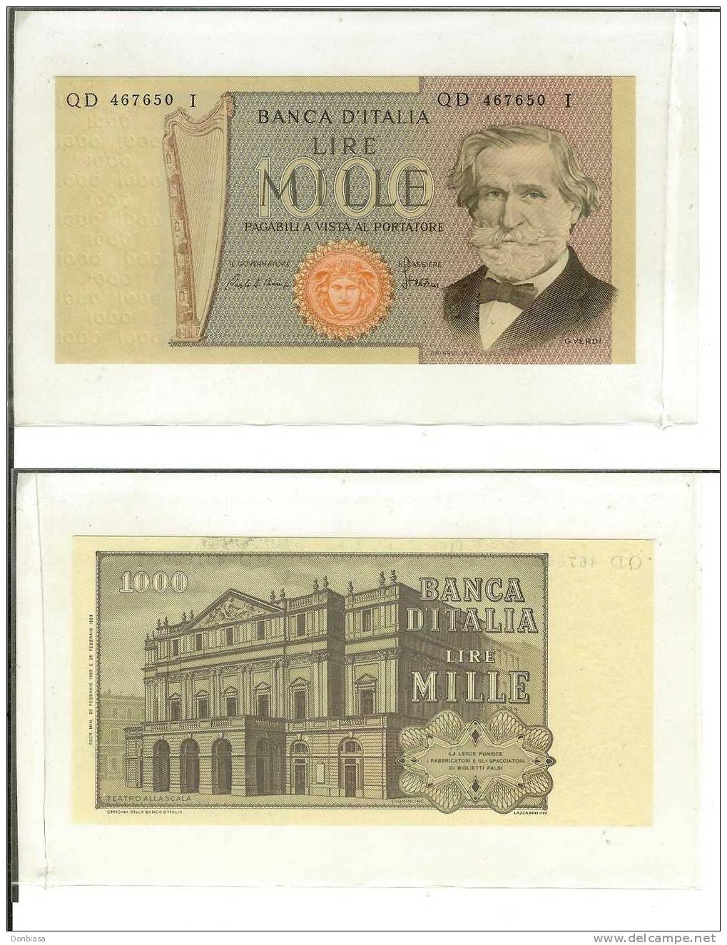 1.000 Lire Verdi II Tipo 20/02/1980 (FDS) - 1000 Liras