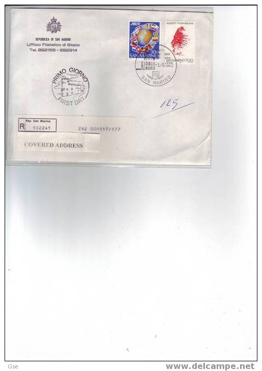 S: MARINO 1982 - FDC - Yvert 1060 - Annullo Speciale Illustrato - Amnesty  Int. - Sonstige & Ohne Zuordnung