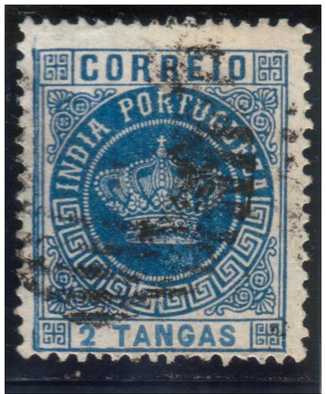 PORTUGUESE INDIA   (1882)  CROWN  AF # 119       RARE PERF. 13,5 - Portuguese India