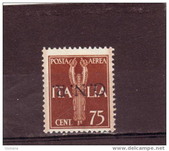 Italia - Repubblica Sociale -   N. PA119**  (Sassone) 1944  F.llo Del 1930-34 Sovrastampati GNR. Soprastampa Capovolta - Neufs