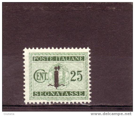 Italia - Repubblica Sociale -   N.ST63**   (Sassone) 1944 Segnatasse - Taxe