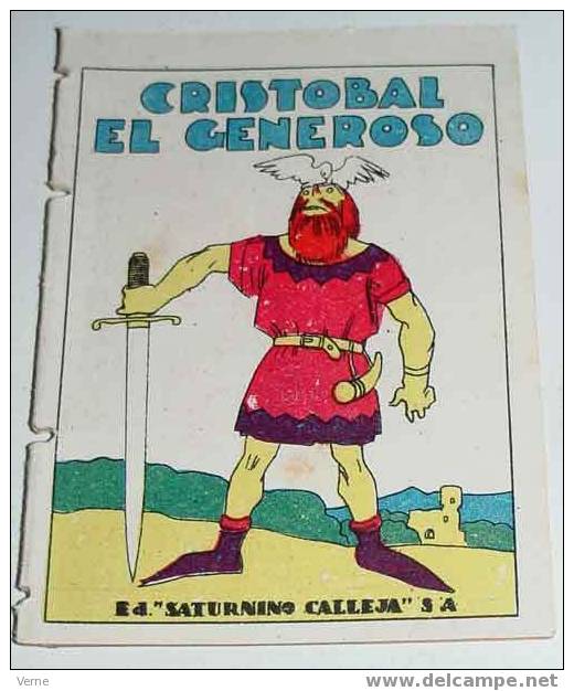 ANTIGUO CUENTO CRISTOBAL EL GENEROSO - ED. SATURNINO CALLEJA - JOYAS PARA NIÑOS - CUENTOS MORALES - SERIE XIV - TOMO 267 - Kinder- Und Jugendbücher