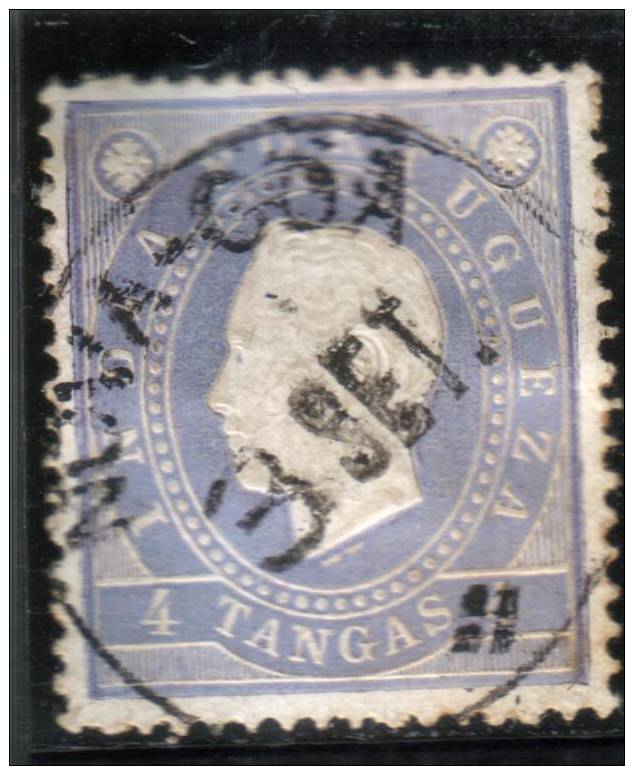 PORTUGUESE INDIA   (1886) D. Luis I   AF # 137  VARIETY  Perf. 13,5 - Portuguese India