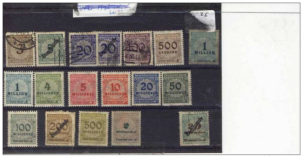 A VOIR LOT2  TIMBRES ALLEMANDS - Verzamelingen