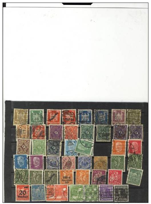 A VOIR LOT8 TIMBRES ALLEMANDS - Collections