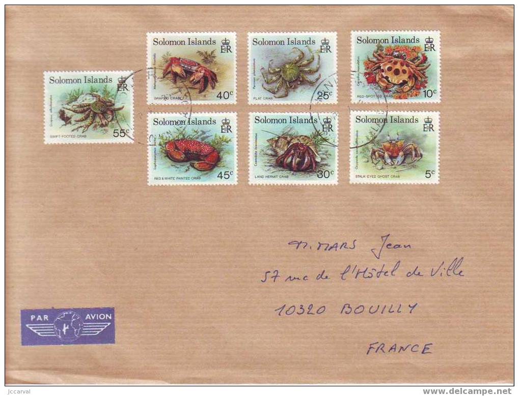 Solomon Islands - Crabes - Sur Lettres - Schaaldieren