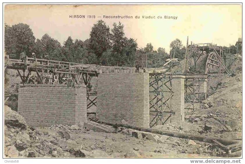 02  HIRSON  Reconstruction Du Viaduc De Blangy  Animée - Hirson