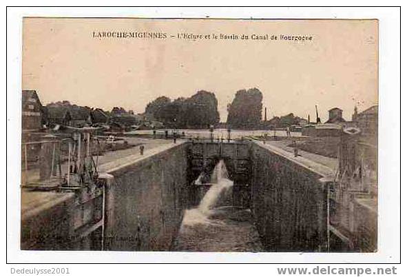 Decb  8910602 Laroche Migennes L'écluse Et Le Bassin Du Canal De Bourgogne - Laroche Saint Cydroine