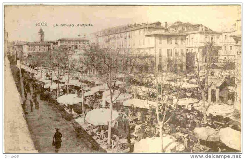 06  NICE  Le Grand Marché  Animée++ - Marchés, Fêtes