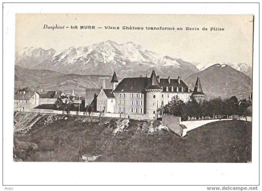 CPA---38----LA MURE-----CHATEAU ---- LE VIEUX CHATEAU --- -ECOLE - La Mure