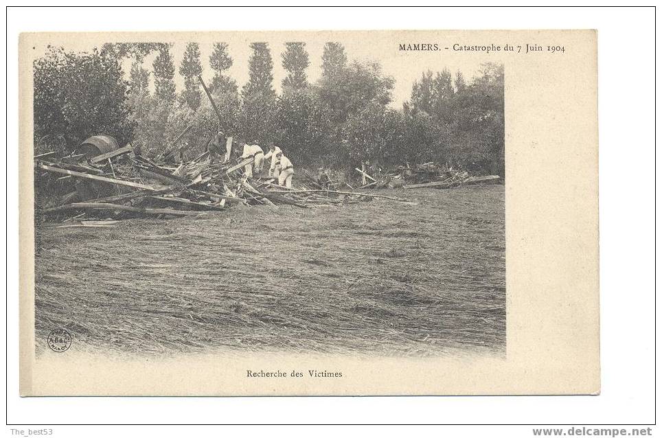 -     Mamers -  Catastrophe Du 7 Juin 1904  -  Recherche Des Victimes - Mamers