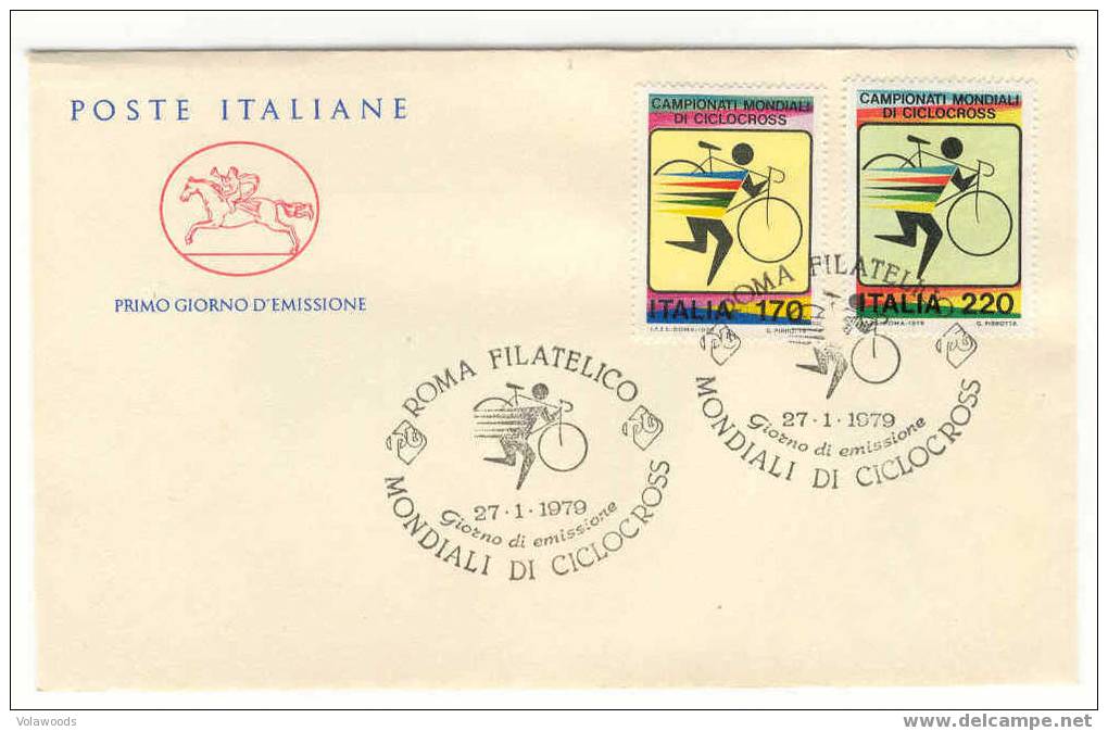 Italia - Buste Fdc Con Serie Completa: Campionati Mondiali Di Ciclo-cross - Ciclismo