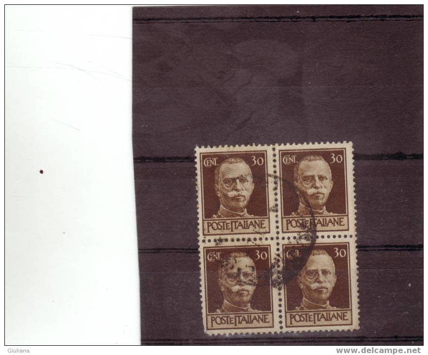 Italia - Luogotenenza - N. 516 Used In Blocco Di 4v (Sassone) 1944  Emissione Di Roma - Used