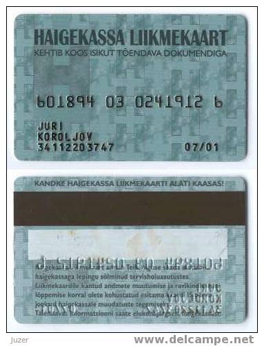 Estonia: Sickness Insurance Card - Other & Unclassified