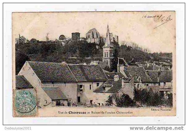 Decb 781087 Chevreuse  Et Ruines De L'ancien Chateau Fort - Chevreuse