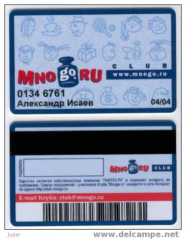 Russia: Customer Card From MNOGO.RU - Other & Unclassified