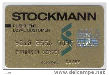 Estonia: Customer Card From STOCKMANN - Other & Unclassified