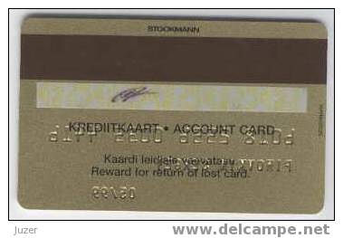 Estonia: Customer Card From STOCKMANN - Other & Unclassified