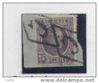 198 Op Fragment Met POSTBUSLETTER   "C" !!!  , Zeldzaam Op Zegel  !!!!!!!!!!!!!!!!!!! - 1922-1927 Houyoux