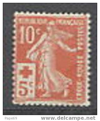 France N° 147 X Au Profit De La Croix Rouge, Trace Charnière Sinon TB - Used Stamps